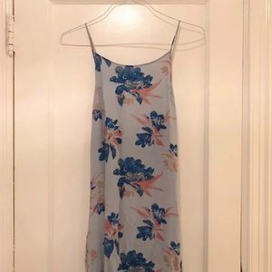 Long Blue Pink Maxi Dress Free People